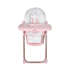 Your Babiie "Snooke" Premium HighchairRose Gold Marble MBHC8MWRO