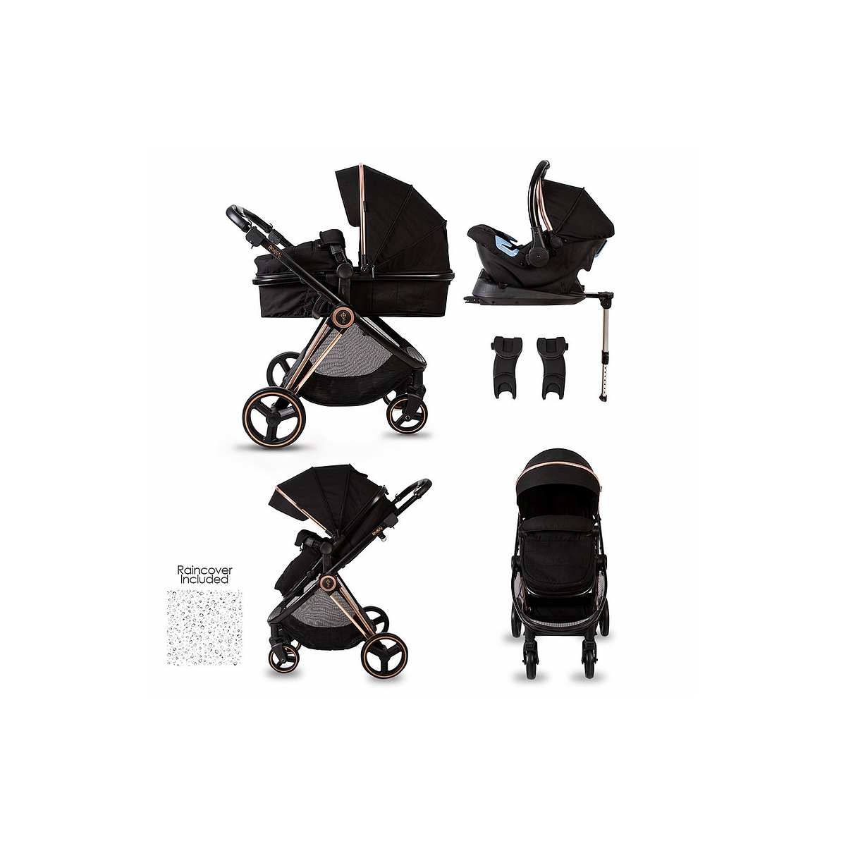 red kite travel system rose gold