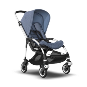 Bugaboo Bee 5 Stroller-Aluminium/Blue Melange