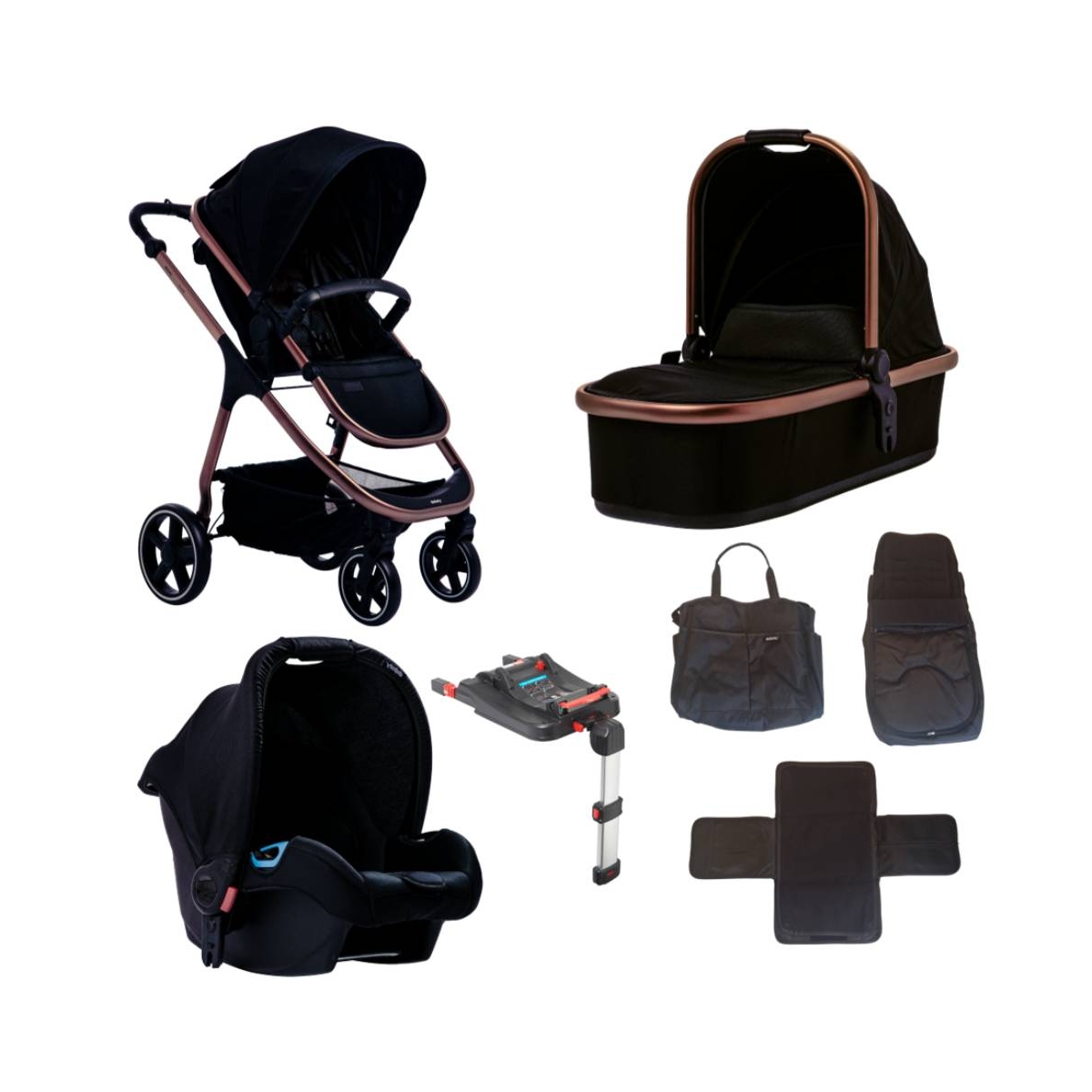 Didofy Cosmos Bloom 9 Piece Travel System-Midnight Black (NEW)