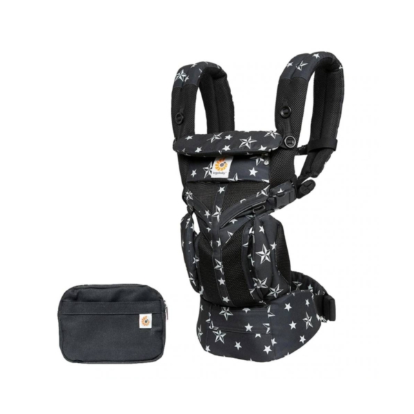 Ergobaby Omni 360 Cool Air Mesh Baby Carrier-Black Stars
