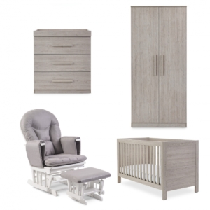 Ickle Bubba Grantham 5 Piece Super Bundle inc Foam Mattress-Grey