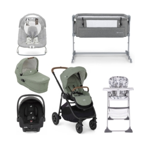 Joie Versatrax 7 Piece Newborn Bundle-Laurel