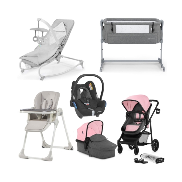 Kinderkraft Juli 11 Piece Travel System Bundle with Maxi Cosi-Pi