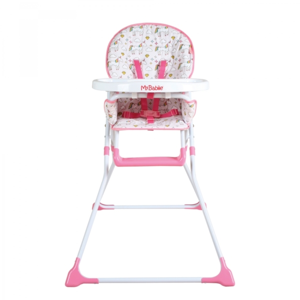 My Babiie Unicorn Compact Highchair-Pink (MBHC1UN)