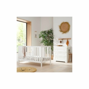 Tutti Bambini Malmo 2 Piece Room Set with Cot Top Changer-White