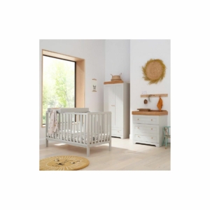 Tutti Bambini Malmo 3 Piece Room Set with Cot Top Changer-Dove G