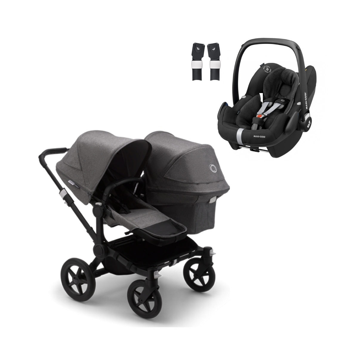 Bugaboo Donkey 3 Duo Pushchair & Maxi Cosi Pebble Pro Travel Sys
