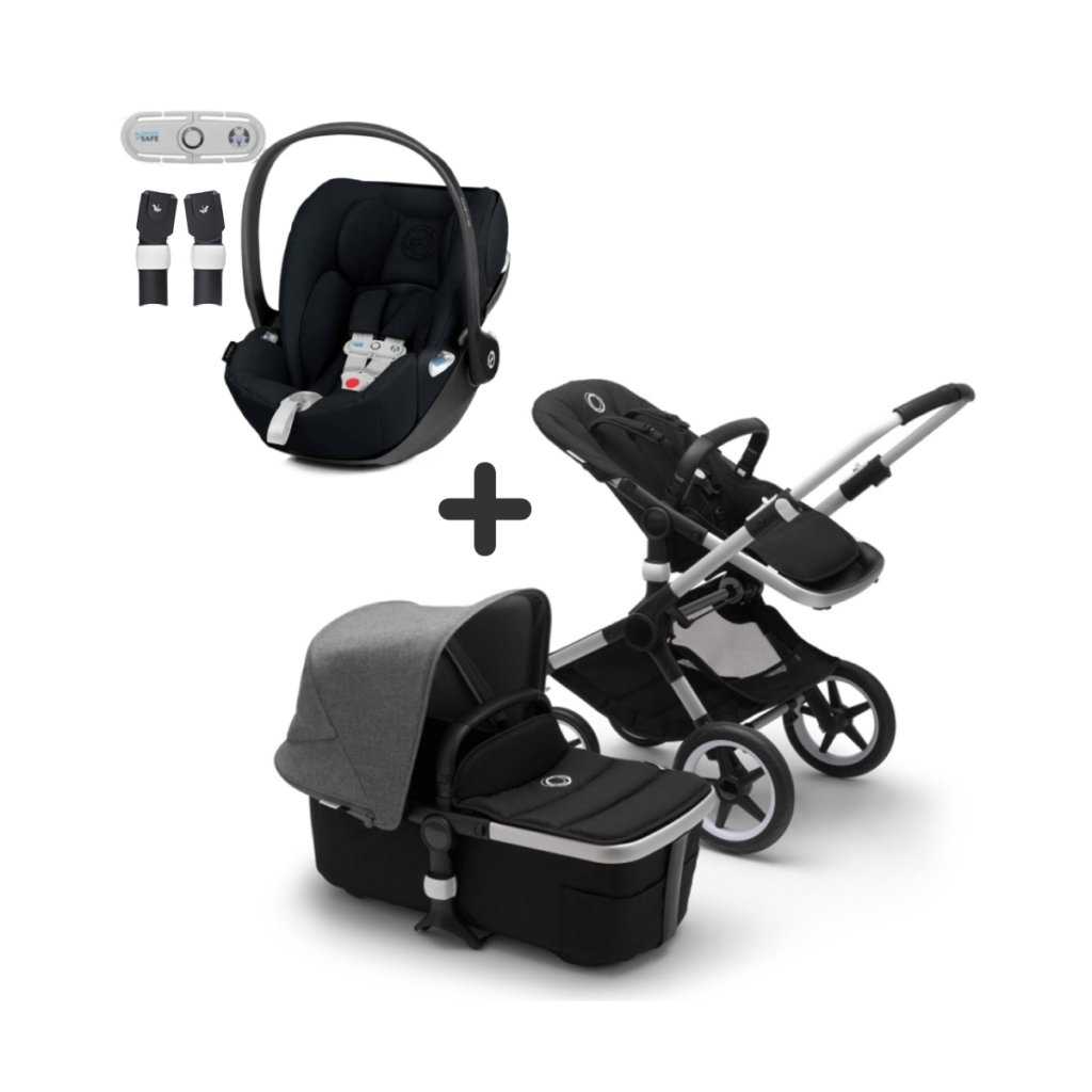 Bugaboo Fox2 & Cybex Cloud Z Travel System Bundle-Aluminium/Blac ...