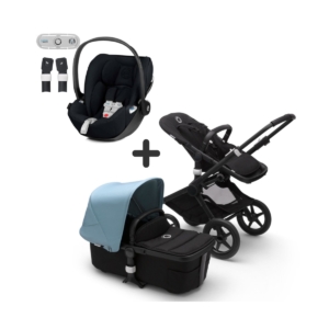 Bugaboo Fox2 & Cybex Cloud Z Travel System Bundle-Black/Black/Va