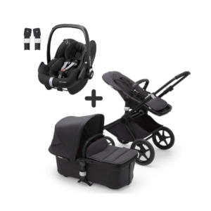 Bugaboo Fox2 Mineral & Maxi Cosi Pebble Pro Travel System Bundle