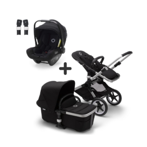 Bugaboo Fox2 & Turtle Air by Nuna Travel System Bundle-Aluminium