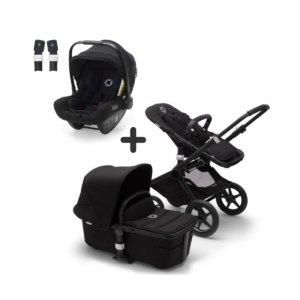 Bugaboo Fox2 & Turtle Air by Nuna Travel System Bundle-Black/Bla