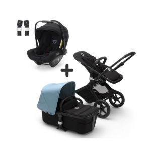 Bugaboo Fox2 & Turtle Air by Nuna Travel System Bundle-Black/Bla