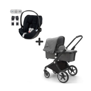 Bugaboo Lynx & Cybex Cloud Z Travel System Bundle-Black/Grey Mel