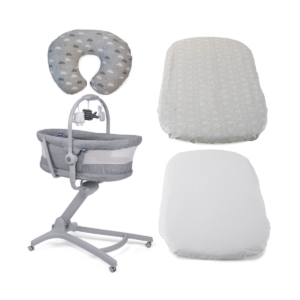 Chicco Baby Hug Air 4-Piece Sleeptime Bundle-Titanium