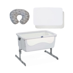 Chicco Next2Me 4-Piece Sleeptime Bundle-Light Grey
