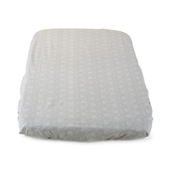 Chicco Pack Of 2 Cotton Next2Me Crib Sheets-Grey Fox (NEW 2021)