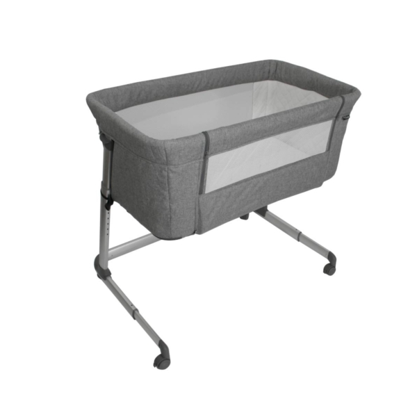 My Babiie Closer Bedside Crib-Grey Melange (MBBC2GR)