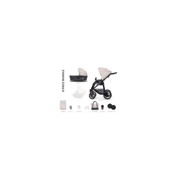 Venicci Shadow Prestige Edition 2-in-1 Pram System-Toscana Sand
