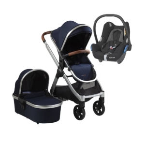 Bababing Raffi Silver Frame 3in1 Maxi Cosi Cabriofix Travel Syst