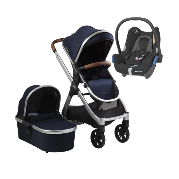 Bababing Raffi Silver Frame 3in1 Maxi Cosi Cabriofix Travel Syst