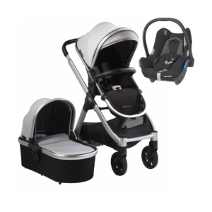 Bababing Raffi Silver Frame 3in1 Maxi Cosi Cabriofix Travel Syst