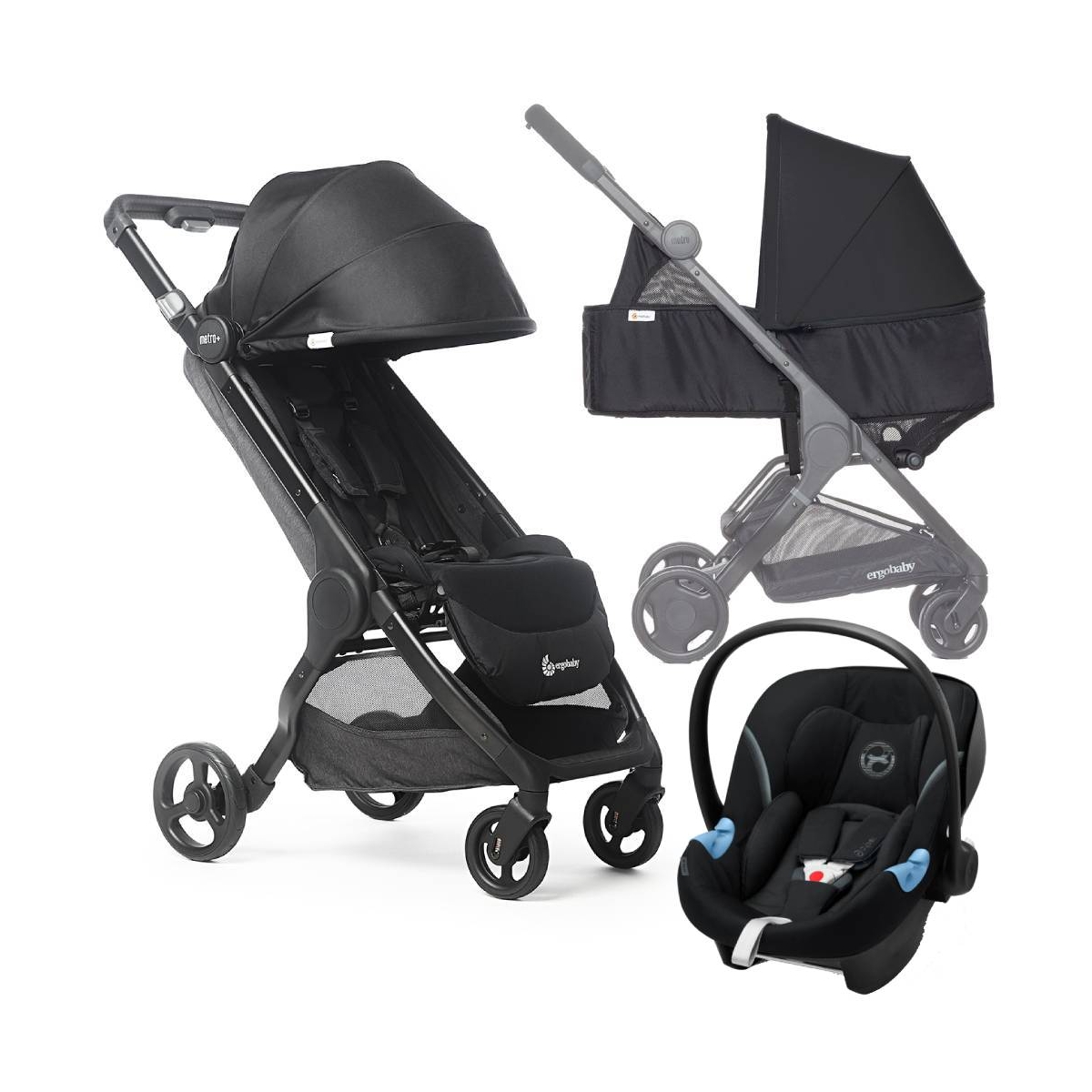 baby travel system black