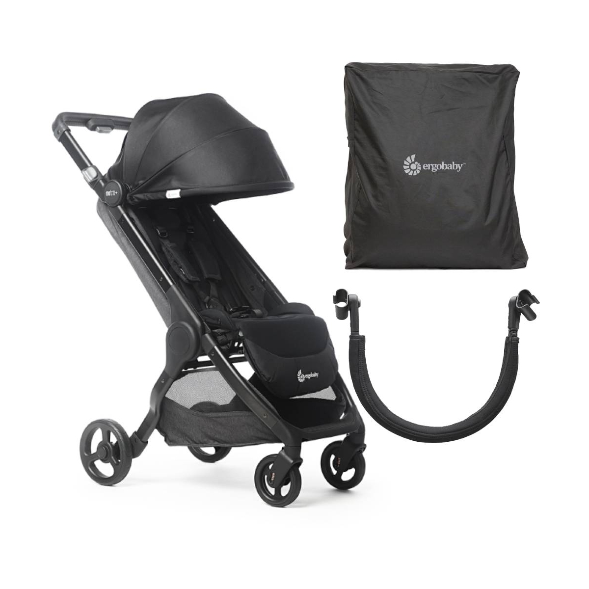 Ergobaby Metro+ Compact City Bundle-Black (2021)