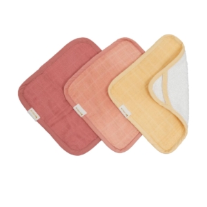 Fabelab 3 Pack Washcloths-Pastel Flower (2021)