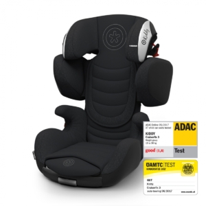 Kiddy Cruiserfix 3 Group 2/3 Car Seat-Midnight Black