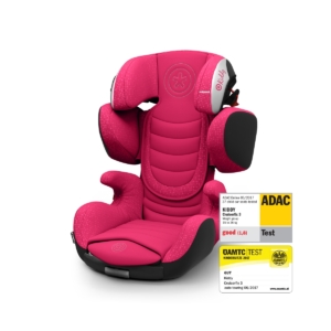 Kiddy Cruiserfix 3 Group 2/3 Car Seat-Rubin Pink