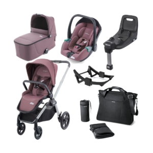 Recaro Celona 8 Piece Travel System-Aluminium/Rose (NEW 2021)