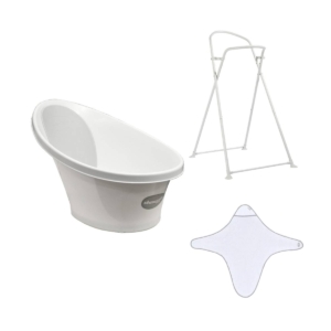 Shnuggle Bath Time Bundle- White and Grey (2021)