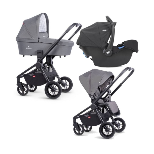 Venicci Turisso 3-in-1 Travel System-Rock Grey