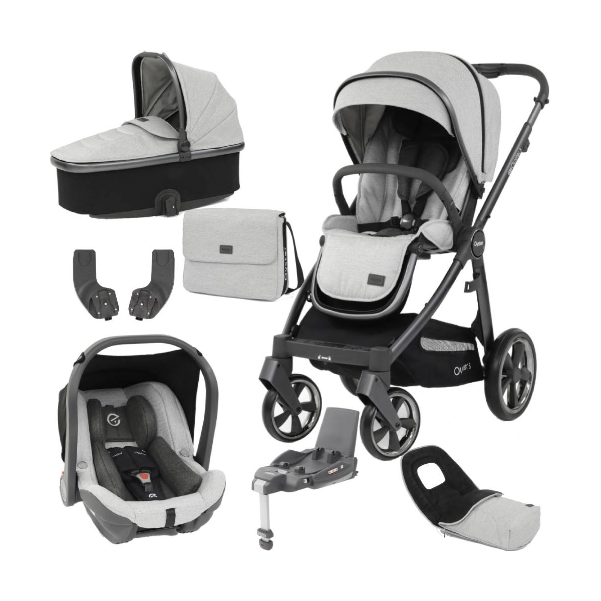 oyster 3 travel system dimensions