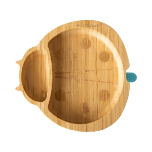 eco rascals Ladybird Shaped Bamboo Plate-Blue (2021)