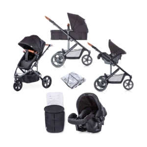 Hauck Pacific 3 Shop n Drive TYravel System-Caviar (2021)