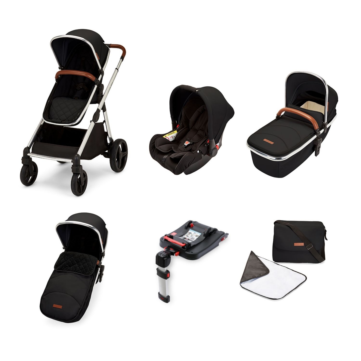 Ickle Bubba Eclipse Chrome Frame Travel System With Galaxy Carse