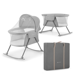 Kinderkraft Lovi Baby Cot-Grey