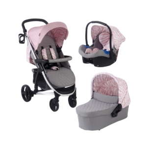 My Babiie MB200+ Dani Dyer Pink & Grey Marble Travel System (MB2