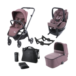 Recaro Sadena & Salia Elite 8 Piece Travel System Bundle-Black/R