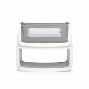 SnuzPod4 Bedside Crib with Mattress-Dusk Grey
