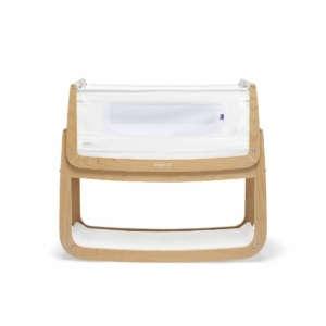 SnuzPod4 Bedside Crib with Mattress-Natural