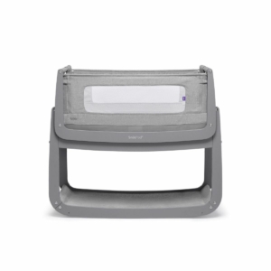 SnuzPod4 Bedside Crib with Mattress-Urban Grey