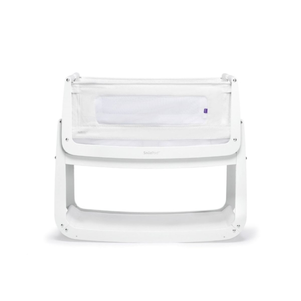 SnuzPod4 Bedside Crib with Mattress-White