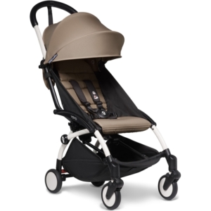BABYZEN YOYO 2 White Frame 6+ Stroller-Taupe (NEW)