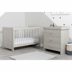 Ickle Bubba Pembrey 2 Piece Furniture Set-Ash Grey