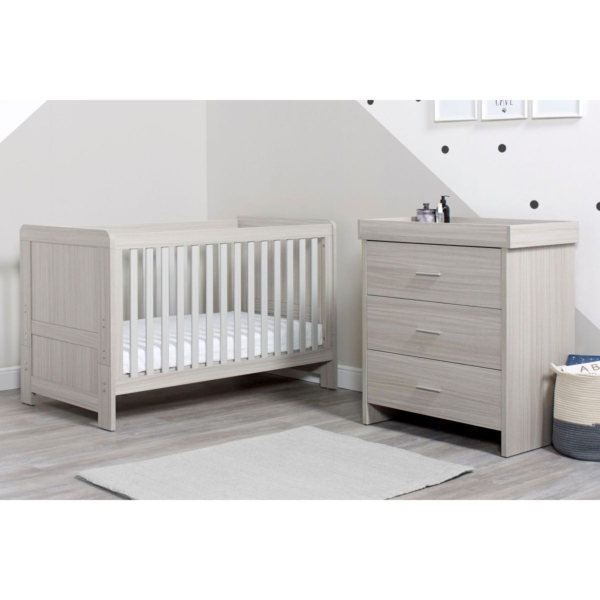 Ickle Bubba Pembrey 2 Piece Furniture Set-Ash Grey