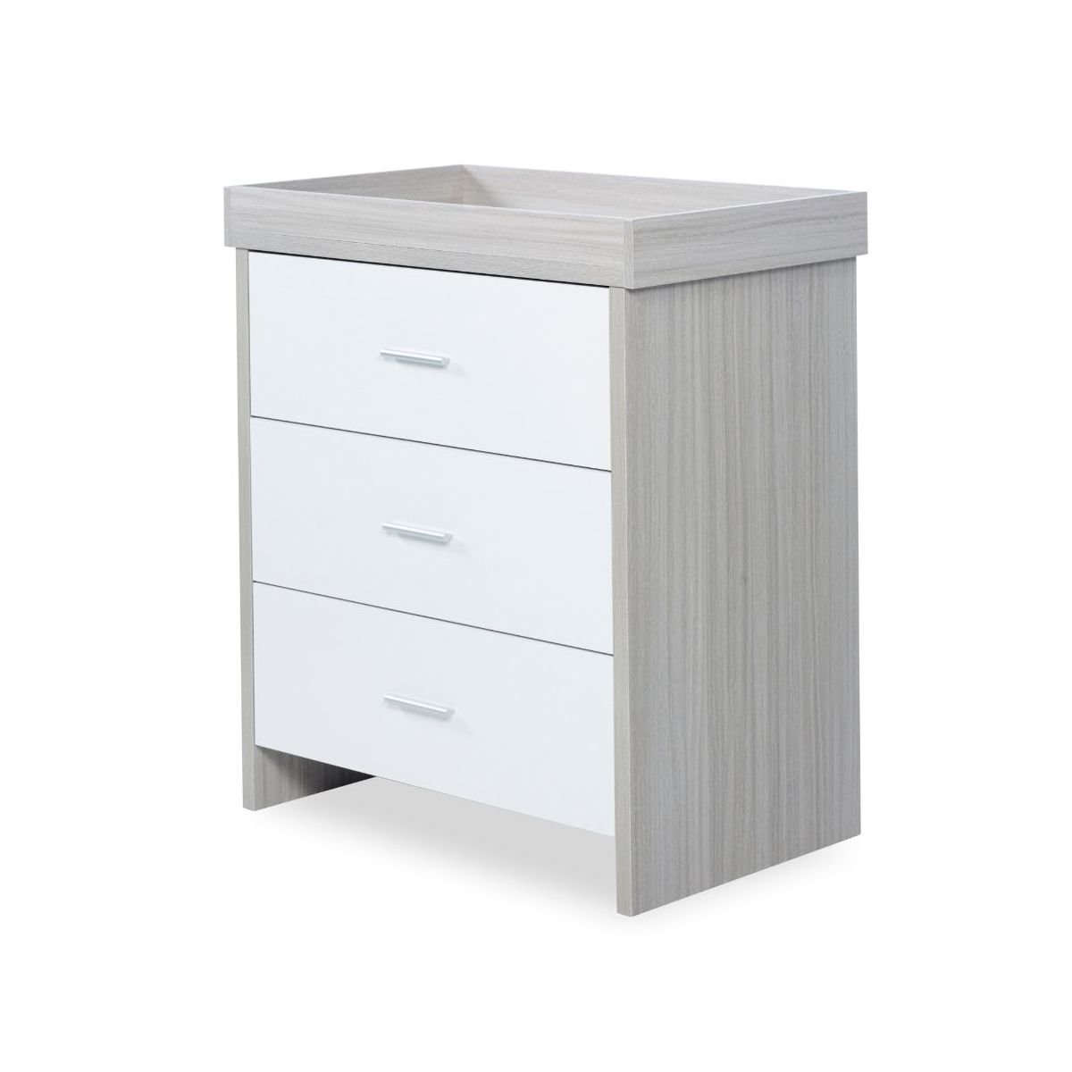Ickle Bubba Pembrey Changing Unit/Chest-Ash Grey & White